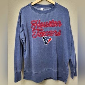 Houston Texans Sweatshirt XL Blue Pullover Sweater NFL Team Apparel